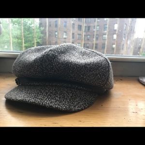 Tweed paper boy hat